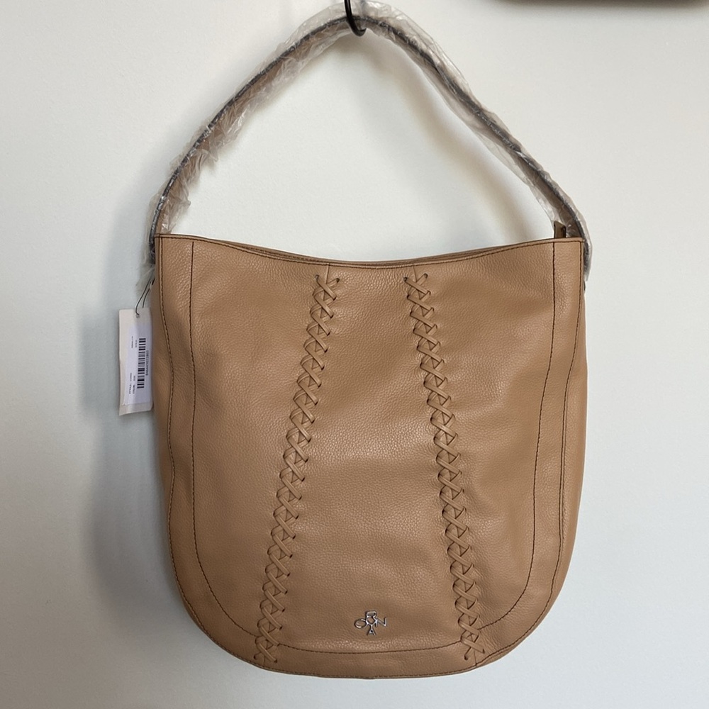 NWT ORYANY Tan Leather Shoulder Bag with Dust Bag